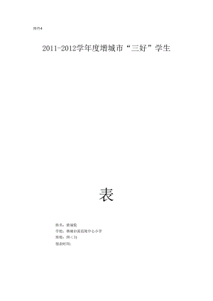 优秀学生、优秀干部登记表.docx