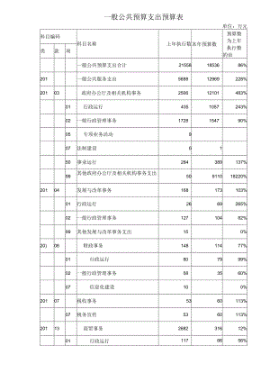 一般公共预算支出预算表.docx