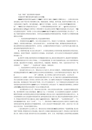先进“两新”基层团组织事迹材料.docx