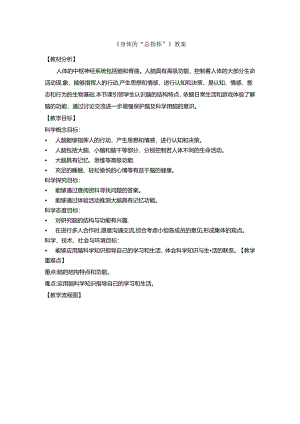 《身体的“总指挥”》教案.docx