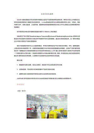 企业信息化案例解读.docx