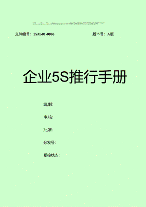 企业5S推行手册--独创.docx