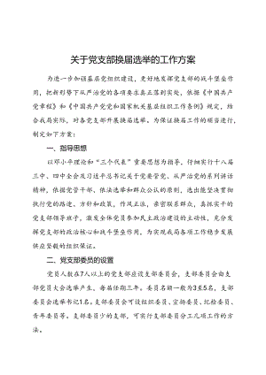 党支部换届选举工作方案.docx