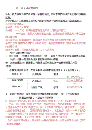 XXXX年讲义财经法规完全整理版.docx
