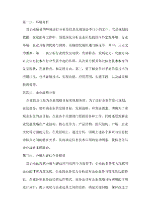 企业信息化发展规划编写要点.docx