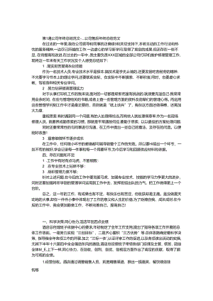 公司年终总结范文.docx