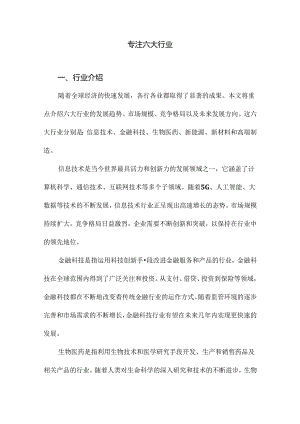 专注六大行业.docx