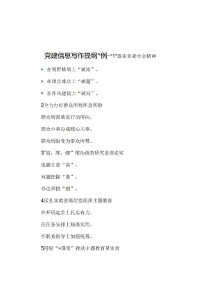 党建信息写作提纲30例-1.docx