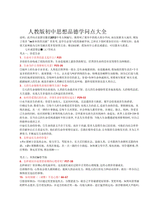 人教版初中思想品德知识点大全-Microsoft-Word-文档.docx