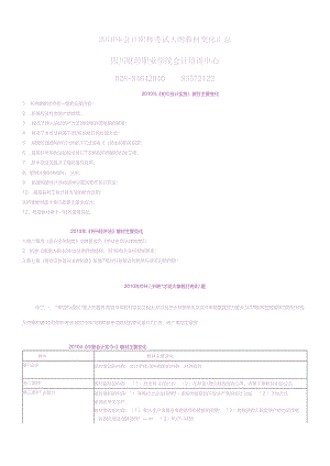 XXXX年会计职称考试大纲教材变化汇总.docx