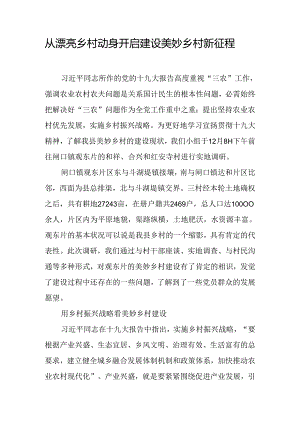 从美丽乡村出发-开启建设美好乡村新征程.docx
