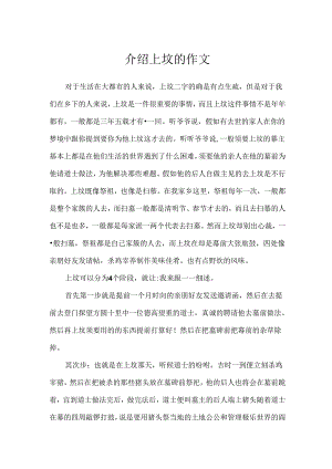 介绍上坟的作文.docx