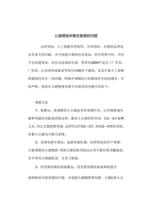 公猪精液采集应注意的问题.docx