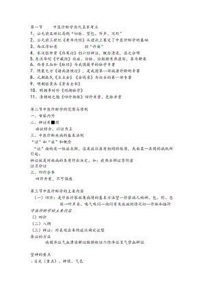 中医诊断学考点必记.docx