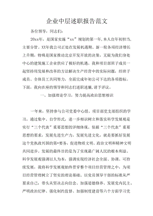 企业中层述职报告范文.docx