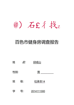 健身俱乐部调研报告模板.docx
