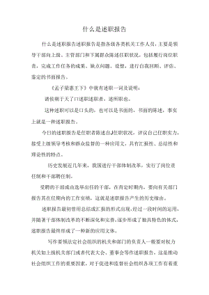 什么是述职报告.docx