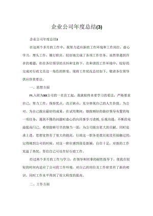 企业公司年度总结.docx