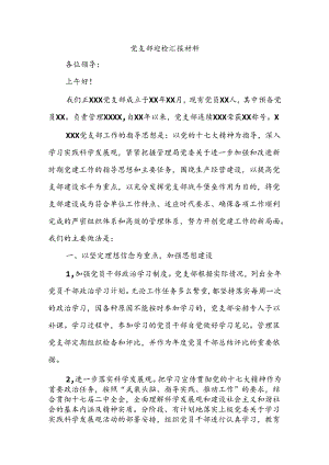 党支部迎检汇报材料.docx