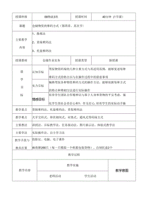 仓储公开课教案[1].docx