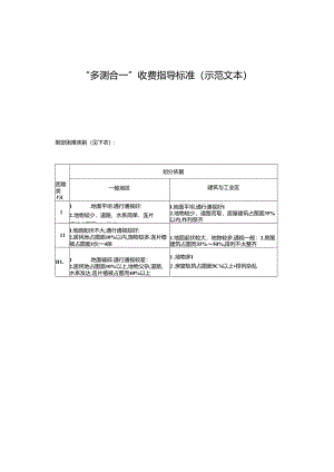 “多测合一”收费指导标准（示范文本）.docx