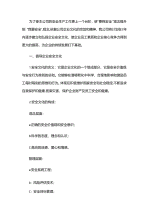 企业安全文化建设方案.docx