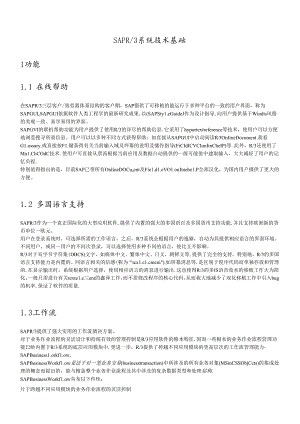 SAP系统技术概况.docx