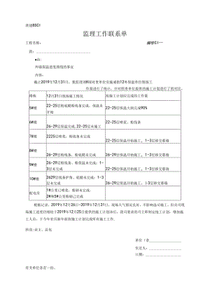 [监理资料][监理通知单]外墙保温进度滞缓的事宜.docx
