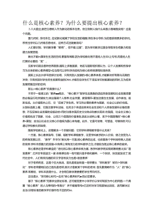 什么是核心素养.docx