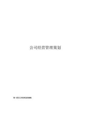 公司经营管理策划(DOC).docx