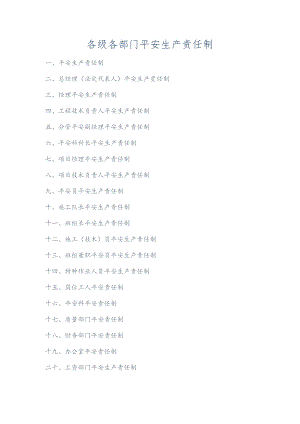 各级各部门安全生产责任制[1](精).docx