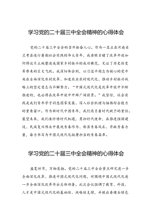 学习贯彻二十届三中全会精神的心得体会交流发言材料28篇.docx