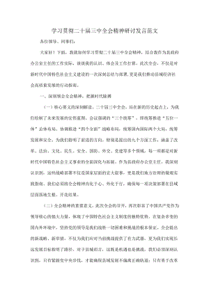 学习贯彻二十届三中全会精神研讨发言范文.docx