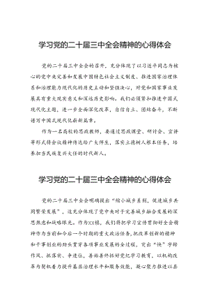 中国共产党第二十届中央委员会第三次全体会议精神的学习感悟42篇.docx