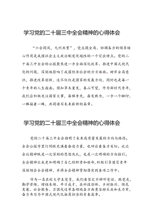 关于2024学习贯彻党的二十届三中全会精神的心得体会39篇.docx