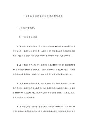 党费收支情况审计发现问题整改报告.docx