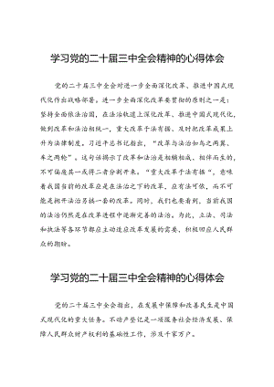 中国共产党第二十届中央委员会第三次全体会议精神的学习心得体会二十六篇.docx