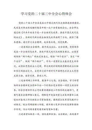 学习2024年学习党的二十届三中全会个人心得感悟 （3份）_97.docx