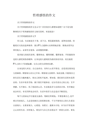 哲理感悟的作文.docx