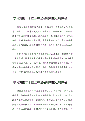 党员干部关于党的二十届三中全会精神的学习体会33篇.docx