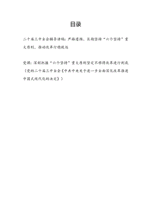 学习党的二十届三中全会《决定》党课讲稿辅导报告2篇.docx