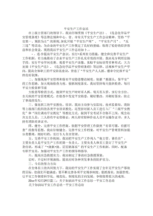 加油站安全工作总结.docx