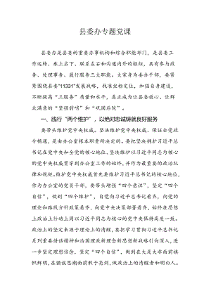 县委办专题党课.docx