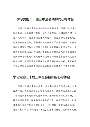 学习贯彻二十届三中全会精神心得感悟通用范文28篇.docx