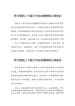 2024年关于学习党的二十届三中全会精神的心得体会39篇.docx