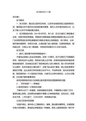实习报告范文十三篇.docx