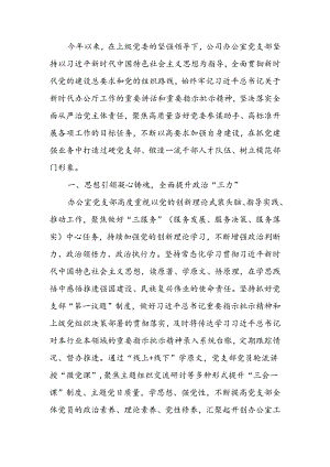 关于落实全面从严治党主体责任工作情况的报告范文.docx