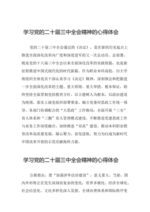 党员干部关于二十届三中全会学习心得体会33篇.docx