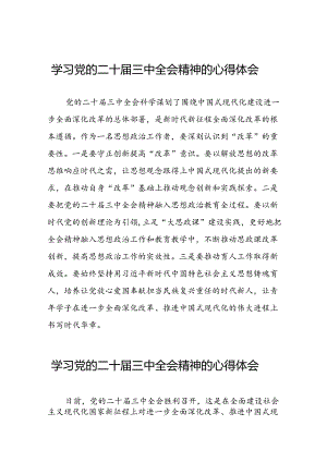 2024年学习党的二十届三中全会精神的心得感悟简要发言42篇.docx