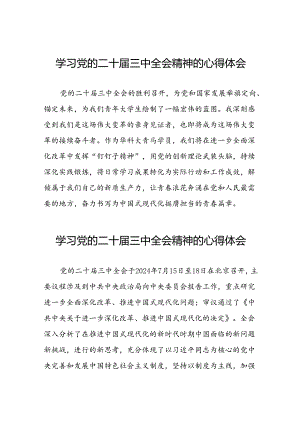 关于2024年党的二十届三中全会精神的学习感悟39篇.docx